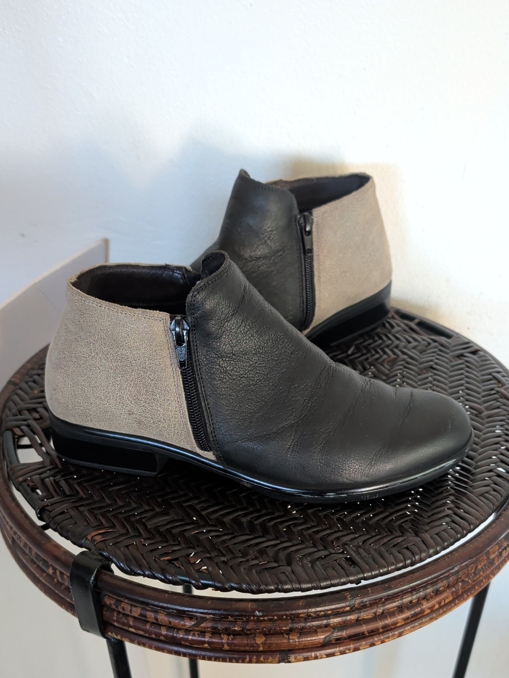 Naot Helm Booties Size 38